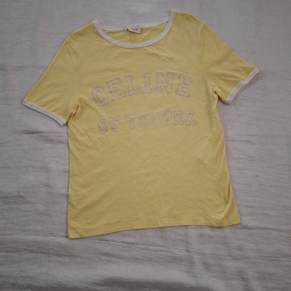 Celine Yellow T-Shirt - Picture 1 of 5